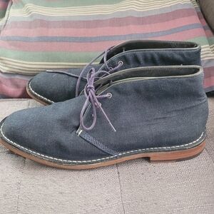 Cole Haan Dark Blue Chukka Boots